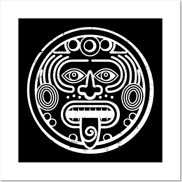 Mayan symbol - indigenous art Wall Art by verde